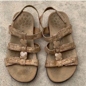 Vionic Amber Cork Adjustable Sandal Women's Size 8